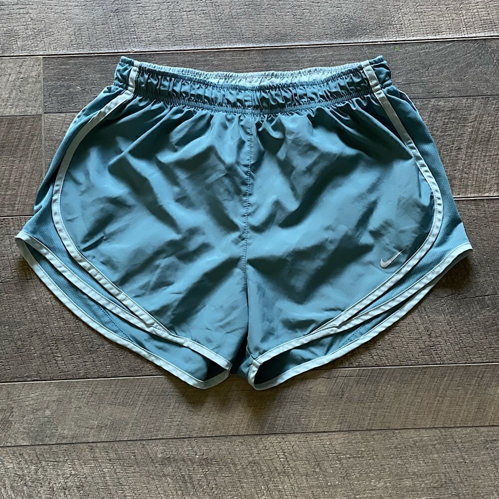 NEW!! Women’s Nike, Blue, “Dri-Fit”, Running Shorts. Size Medium.